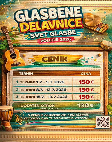 Počitniške glasbene delavnice
