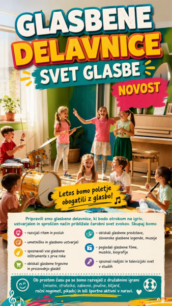 Počitniške glasbene delavnice