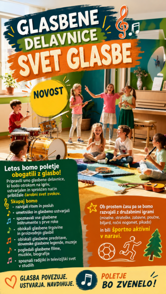 Počitniške glasbene delavnice
